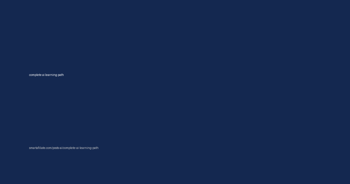 مسار تعلم الذكاء الاصطناعي